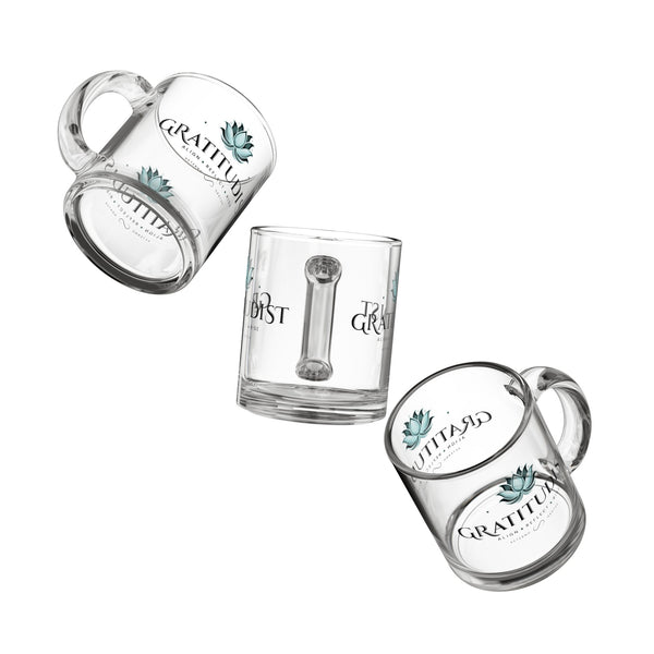 Gratitudist - Align Reflect Rise Glass Mug, 10oz