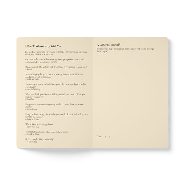 Gratitudist Softcover Journal — Guided Gratitude Notebook with Lotus Design