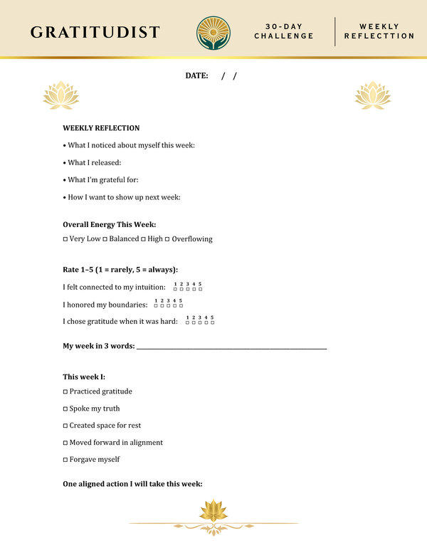 30 Day Gratitude Challenge