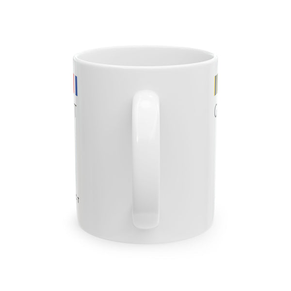 Nautical Flag Ceramic Mug - Align, Reflect Rise