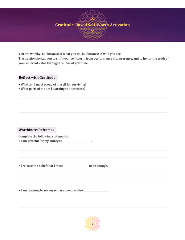 The Inner Reclamation Series Theme: Identity discovery, self-worth healing, purpose alignment