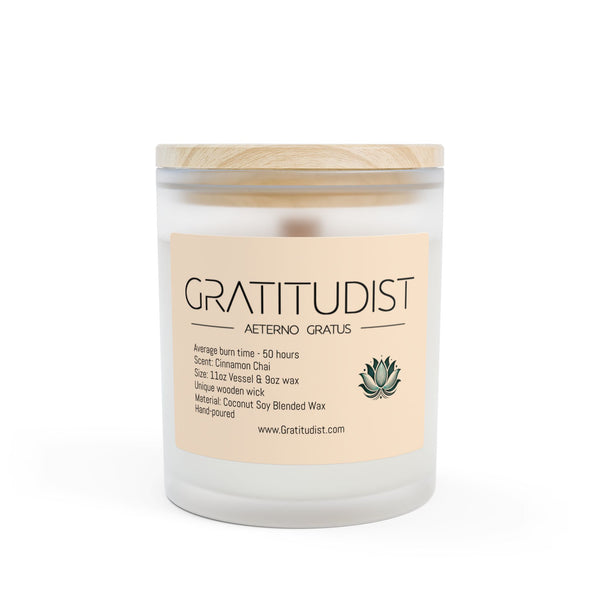 Aromatic 11oz Frosted Glass Candle