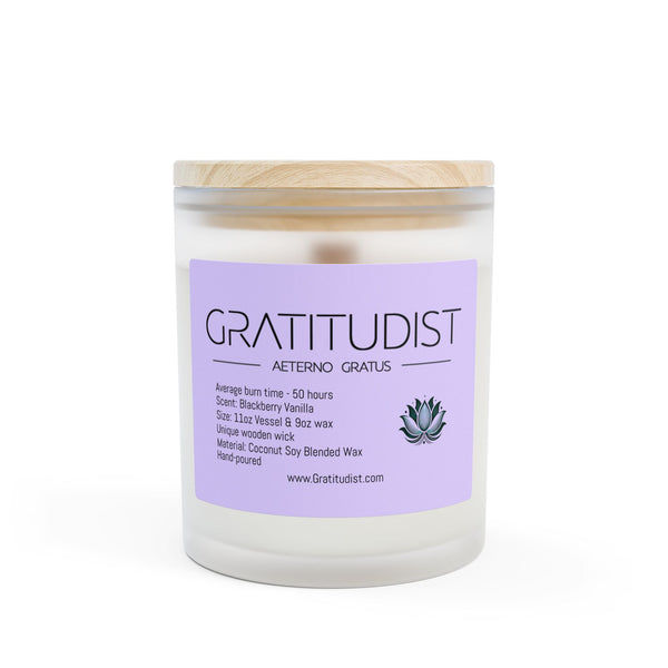 Aromatic 11oz Frosted Glass Candle