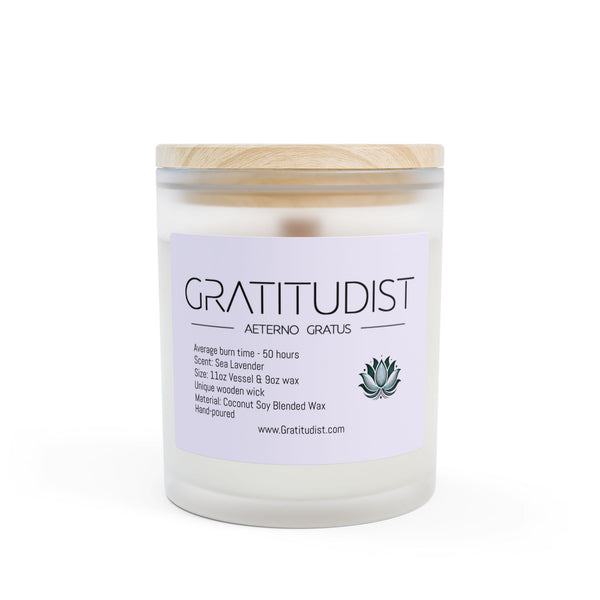 Aromatic 11oz Frosted Glass Candle