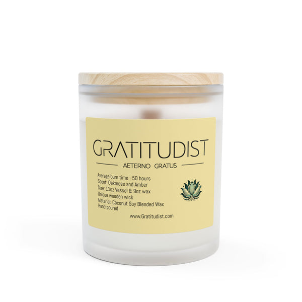 Aromatic 11oz Frosted Glass Candle