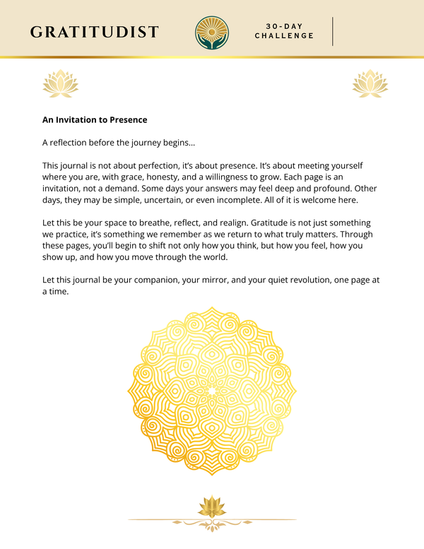 30 Day Gratitude Challenge