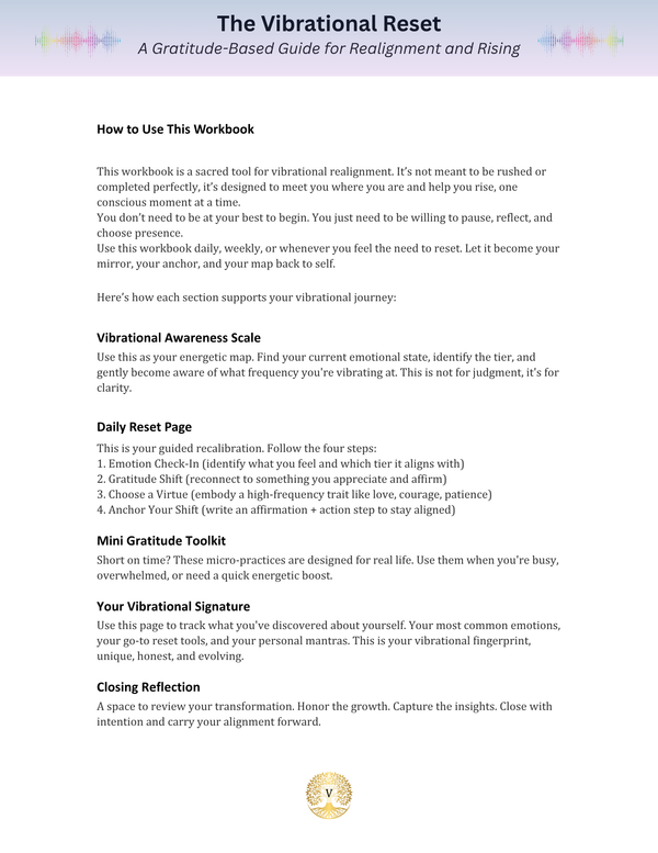 The Vibrational Reset