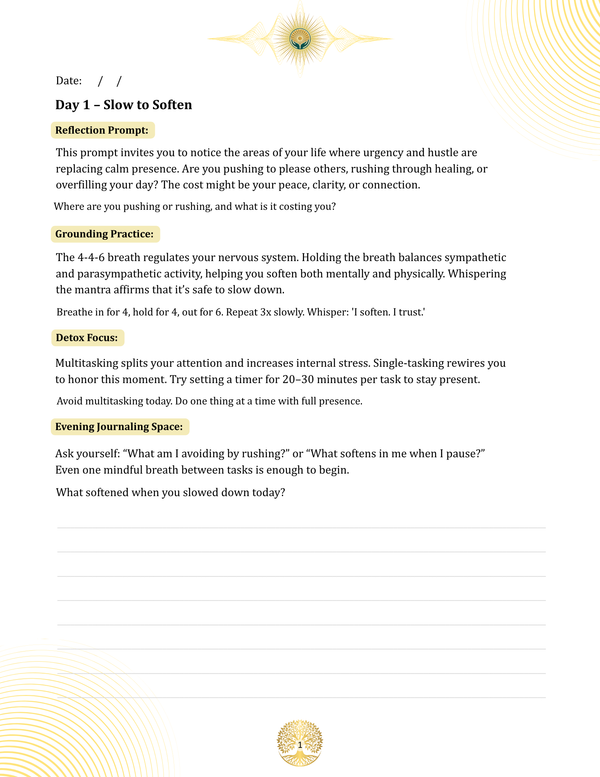 The Energetic Reset: A 21 day Deep Alignment Edition