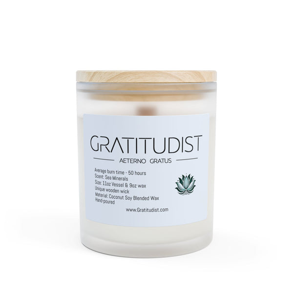 Aromatic 11oz Frosted Glass Candle