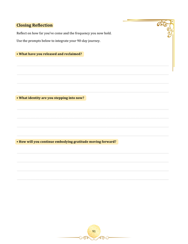 The 90-Day Gratitude Code: High-Frequency Thought Upgrade Journal