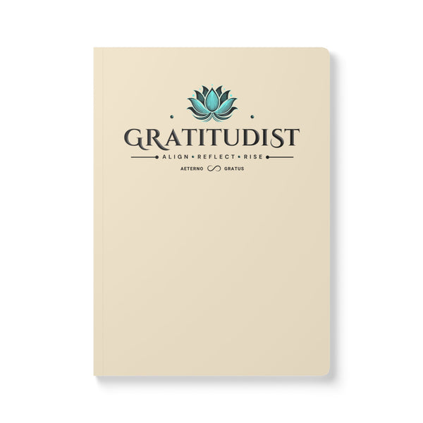 Gratitudist Softcover Journal — Guided Gratitude Notebook with Lotus Design