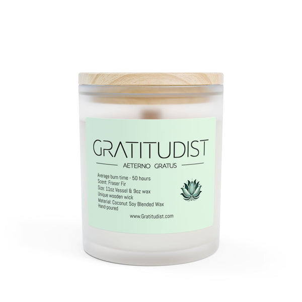 Aromatic 11oz Frosted Glass Candle