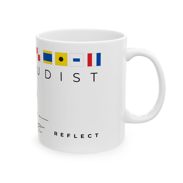 Nautical Flag Ceramic Mug - Align, Reflect Rise