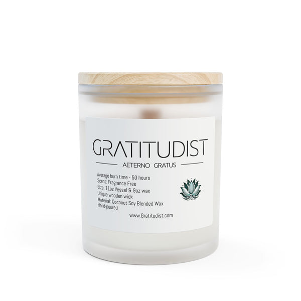 Aromatic 11oz Frosted Glass Candle