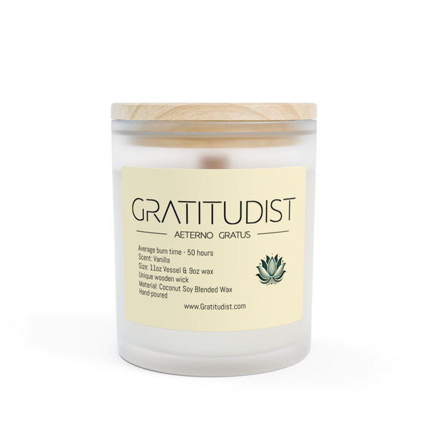 Aromatic 11oz Frosted Glass Candle