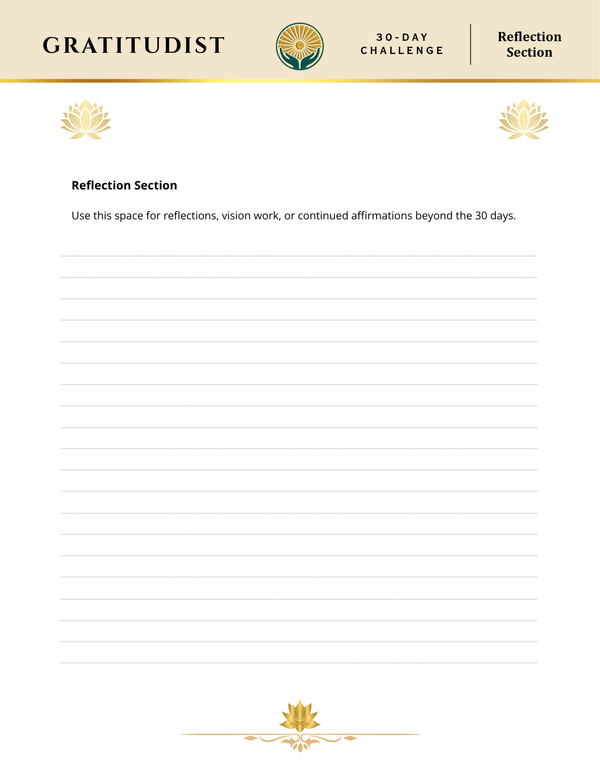 30 Day Gratitude Challenge