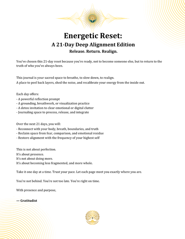 Reset & Rise Collection - Bundle - Theme: Emotional healing, nervous system regulation, energetic clarity