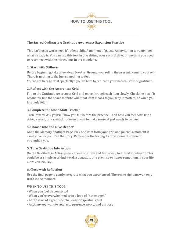 The Sacred Ordinary - Gratitude For What's Already Here