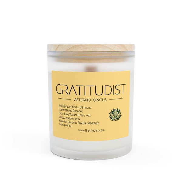 Aromatic 11oz Frosted Glass Candle