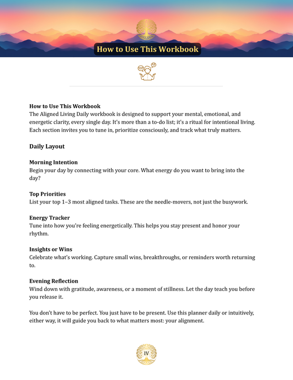 Aligned Living Daily