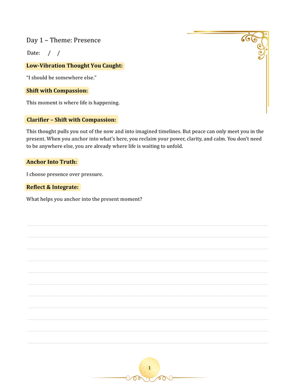 The 90-Day Gratitude Code: High-Frequency Thought Upgrade Journal