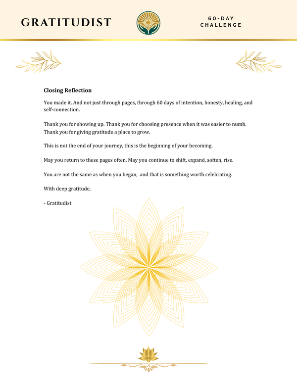 60-Day Gratitude Challenge - TOOLS FOR ALIGNED LIVING EDITION