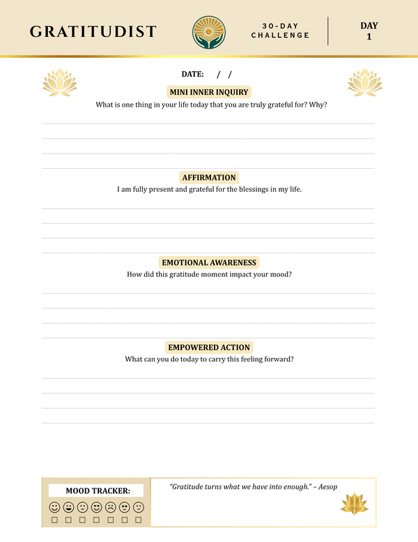 30 Day Gratitude Challenge