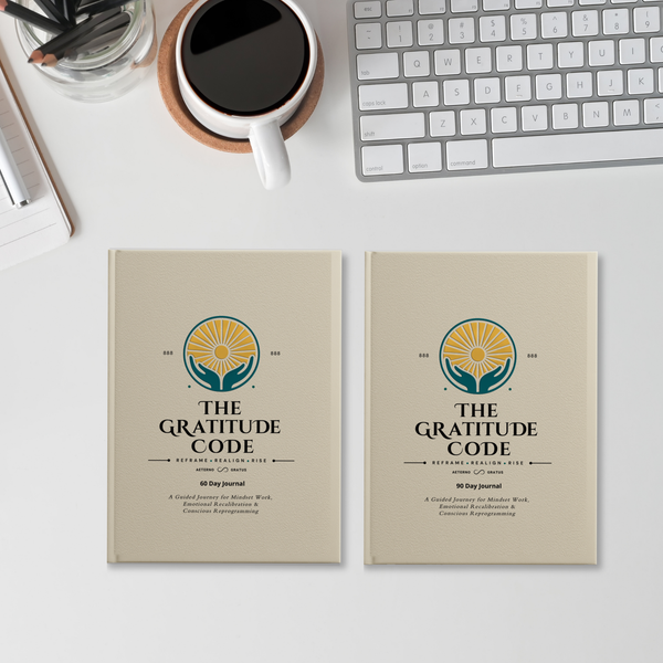 The Gratitude Code Bundle 60-Day + 90-Day Journals Reframe. Realign. Rise.