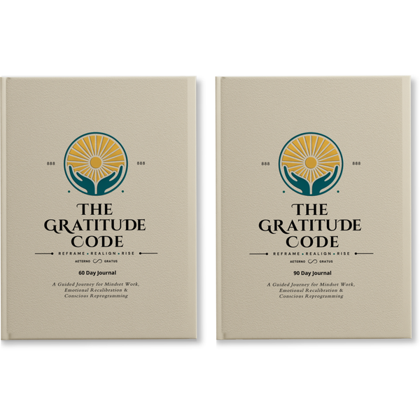 The Gratitude Code Bundle 60-Day + 90-Day Journals Reframe. Realign. Rise.